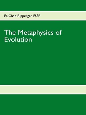 cover image of The Metaphysics of Evolution